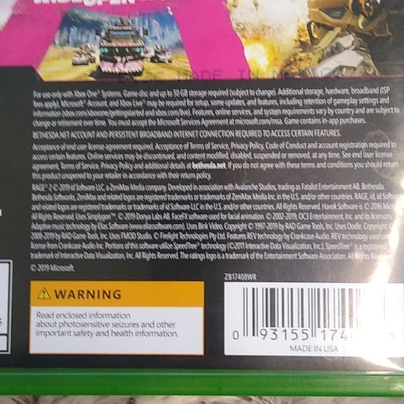 XBOX ONE Rage Video Game - Picture 5 of 11
